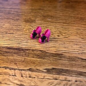 Pink and Black Barbie High Heels